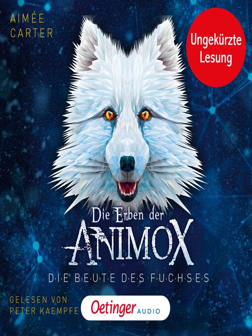 Cover image for Die Erben der Animox 1. Die Beute des Fuchses